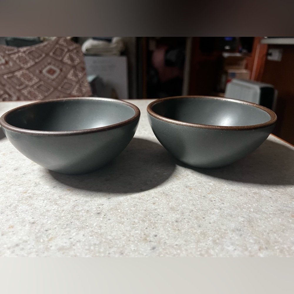 East Fork Pottery 2 Ice Cream Bowls in Char